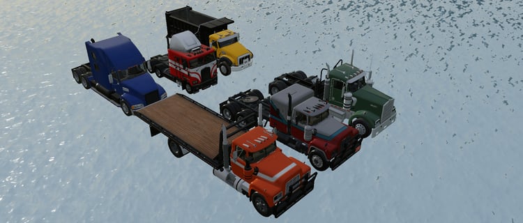 Interior cabin view of a working truck in Roblox