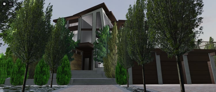 Spacious backyard with pool and outdoor area Roblox