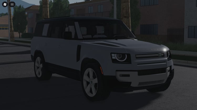 Sunroof visible on top of Land Rover Defender Roblox