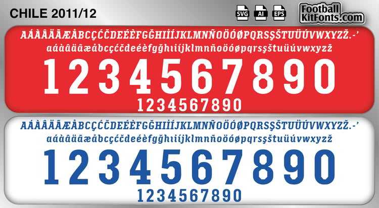 Chile Script Chile 2014-15 Vector Font