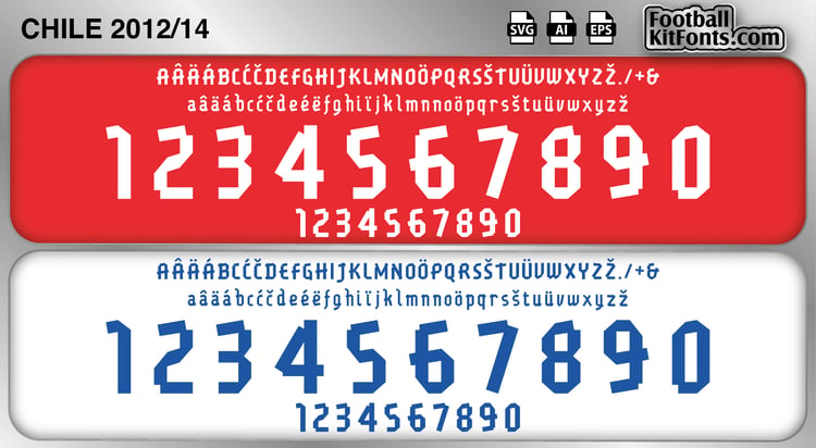 Chile Script Chile 2014-15 Vector Font