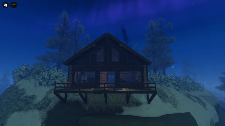 Wide view of ultra realistic North Pole map Roblox