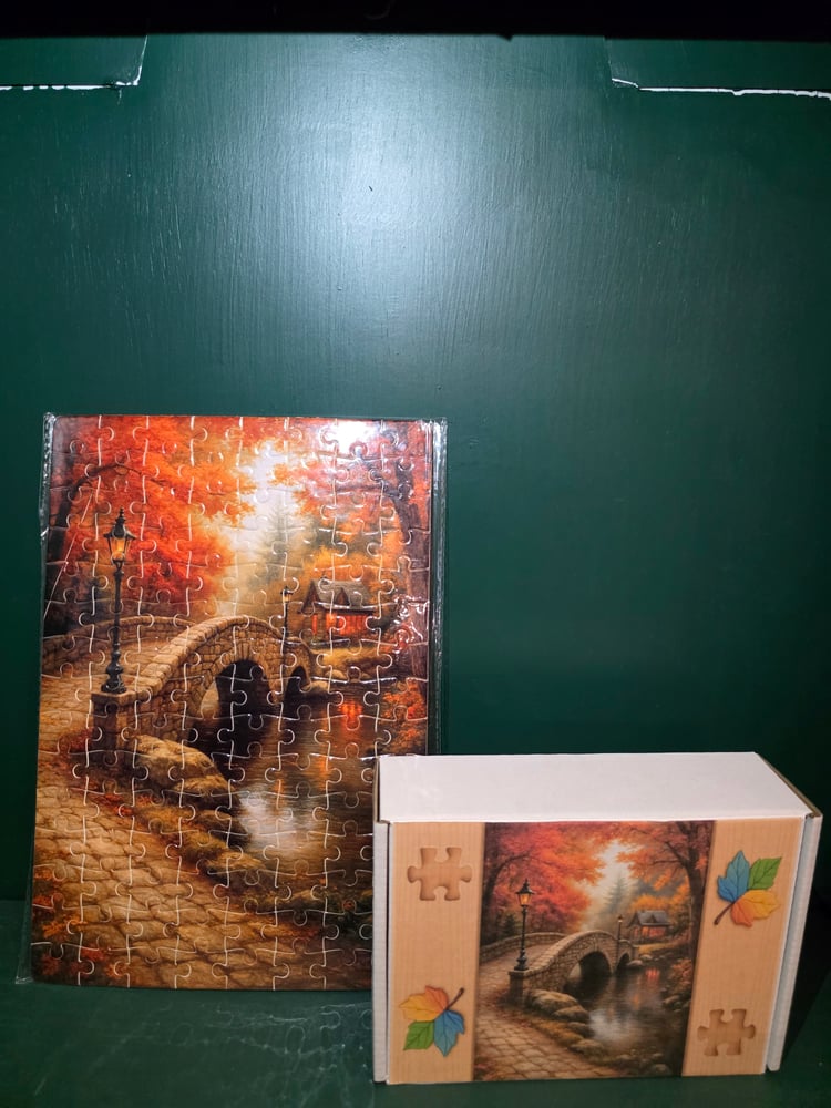 Crimson Wonders – 120-Piece Cozy Seasons Jigsaw Puzzle