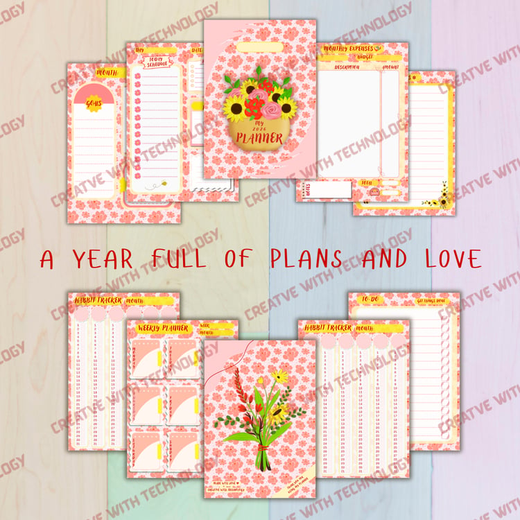 Creative with technology - 2026 planner and calendar bundle - Payhip