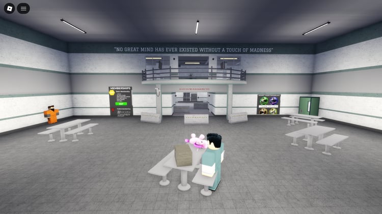 Foxtrot Asylum interior facility Roblox
