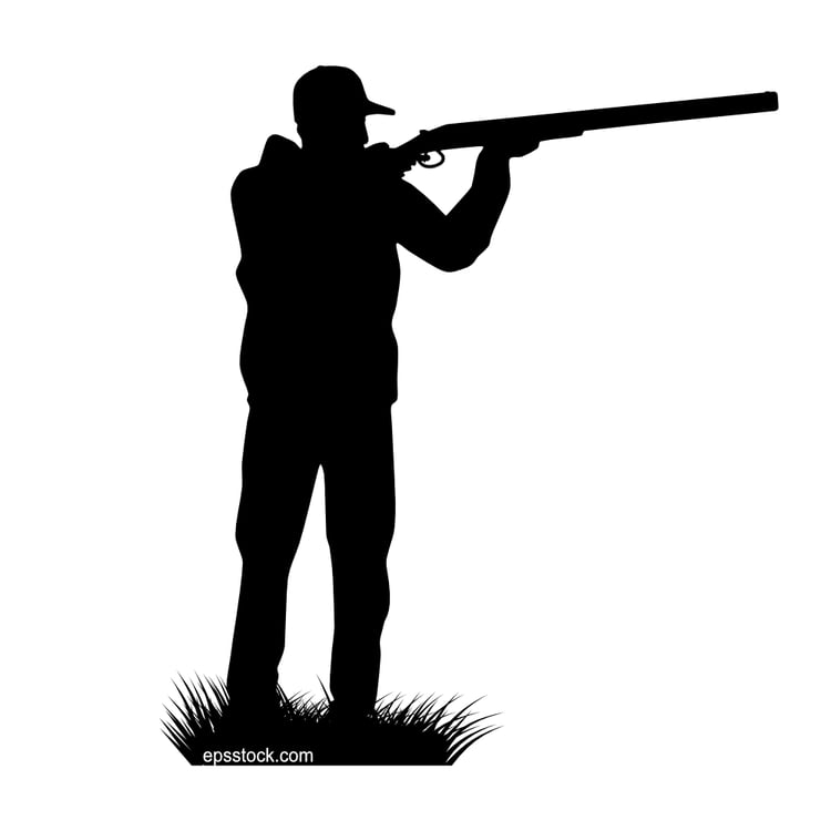 hunter with shotgun