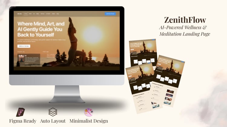 ZenithFlow — AI-Powered Wellness & Meditation Landing Page
