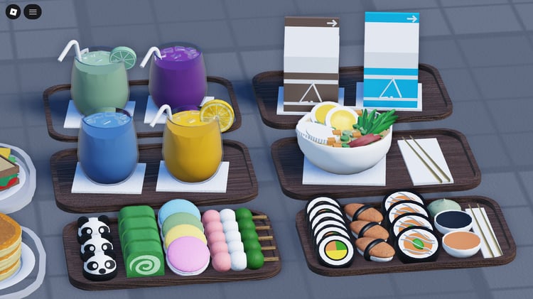 Interactive drink items in Roblox