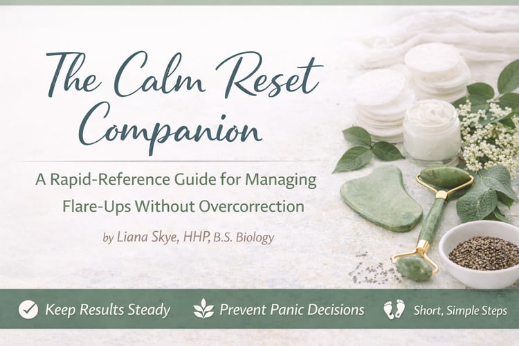 Calm Reset Companion flare-up management guide adult acne