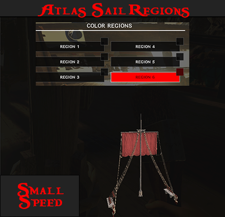 Atlas MMO Small Speed Sail Region
