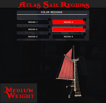 Atlas MMO Medium Weight Sail Region