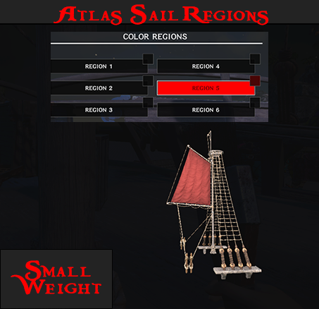 Atlas MMO Small Weight Sail Region