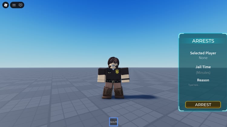 Roblox Advanced Cuff and Citation arrest system interface