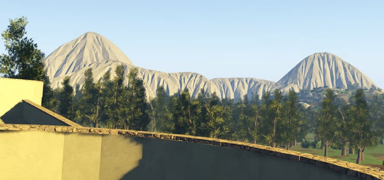 Roblox Barcelona city map with detailed streets and buildings