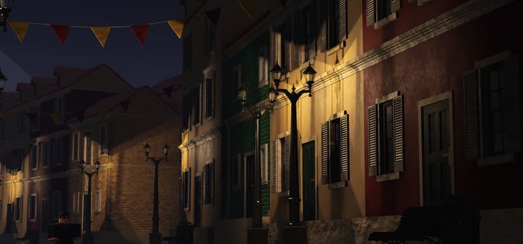 Medium-sized urban environment inspired by Barcelona