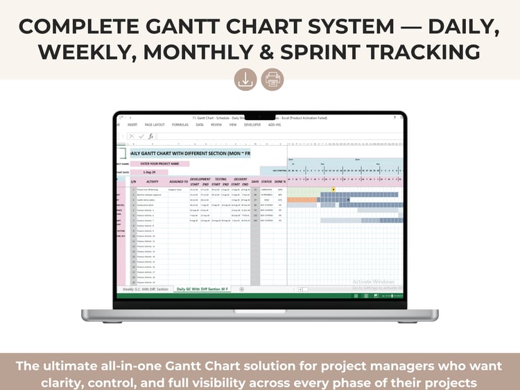 The ultimate all-in-one Gantt Chart solution for project managers who want clarity, control, and full visibility across every phase of their projects.