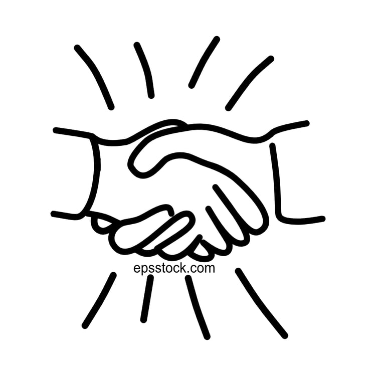 a simple handshake symbol