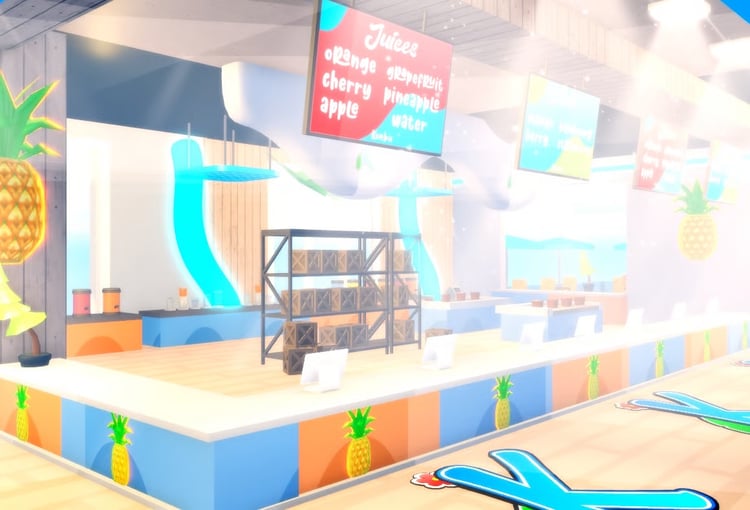 Colorful Roblox beach resort roleplay map
