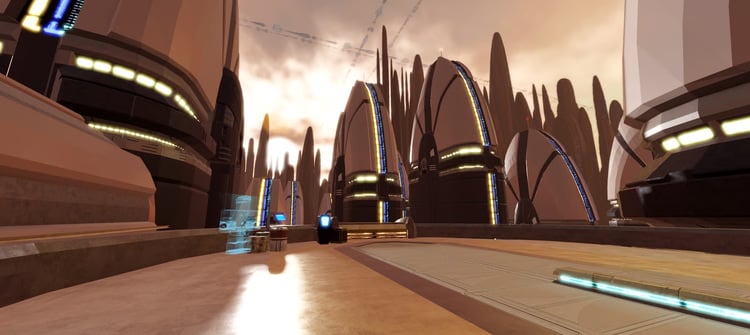 Compact and optimized Roblox sci-fi environment