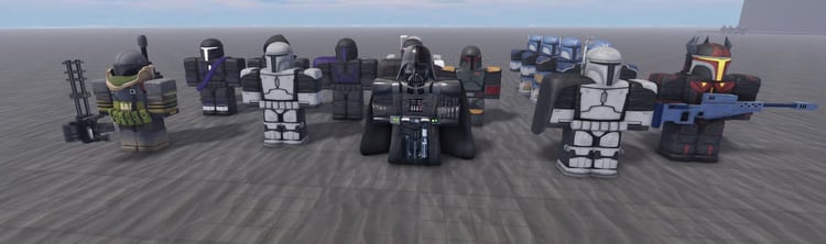 Roblox bounty hunter Mandalorians for cinematic gameplay