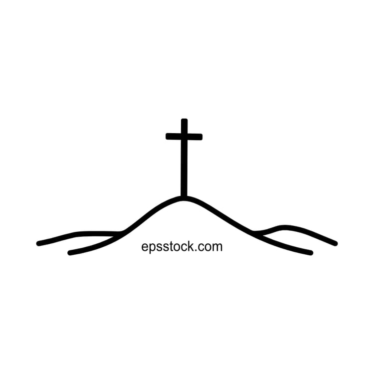 christian cross on top of a hill