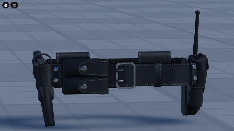 High-quality police hat from Roblox gear pack