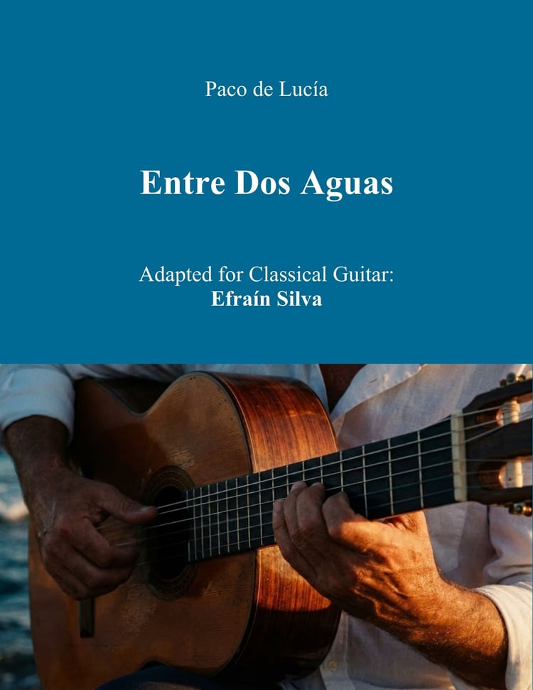 Paco de Lucía, Rumba Flamenca, Spanish Guitar, Classical Guitar Adaptation, Virtuoso Piece, Encore, Efrain Silva, Flamenco Fusion.