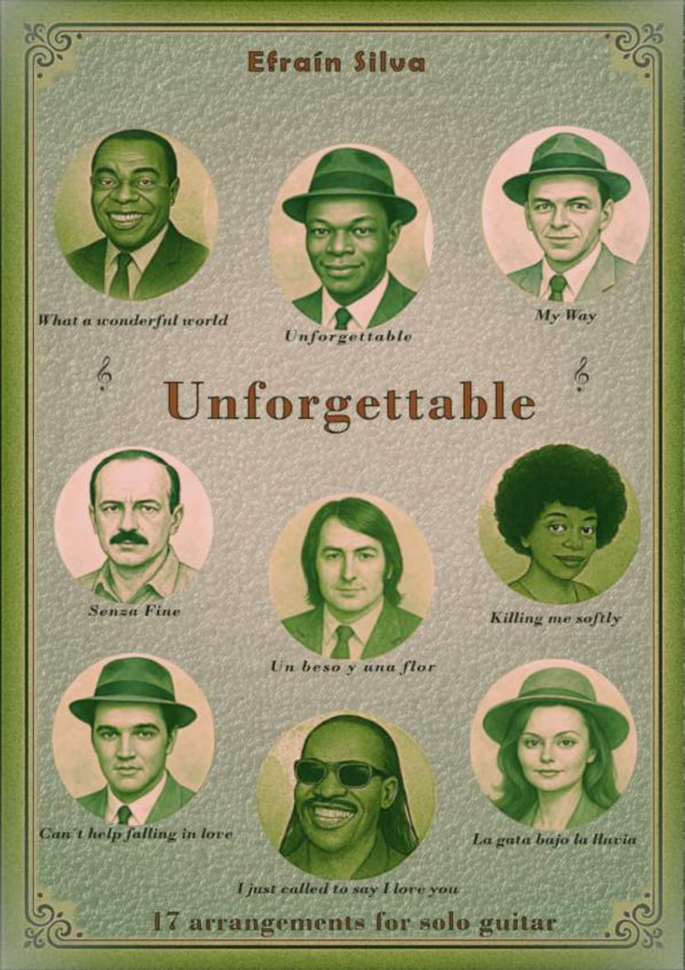 Partituras Guitarra Clásica, Arreglos Guitarra Solista, Música Popular Guitarra, Repertorio Guitarrista, Partituras PDF, Baladas Románticas, Música de Cine, Música para Bodas, Jazz y Swing, Boleros, Música para Eventos, Bises de Concierto, Nino Bravo, Roc