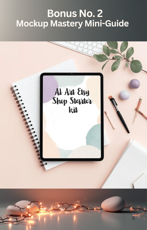 AI ART ETSY SHOP MOCK UP MASTERY