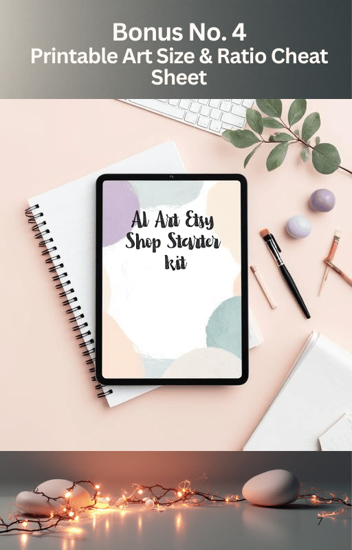 Printable Art Size ratio Cheat Sheet