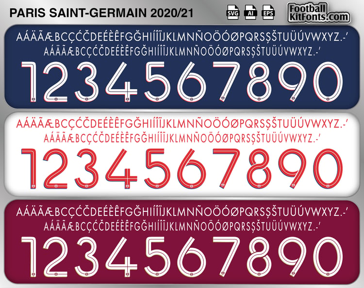 PSG 2026-27 Vector Font Home Ligue 1