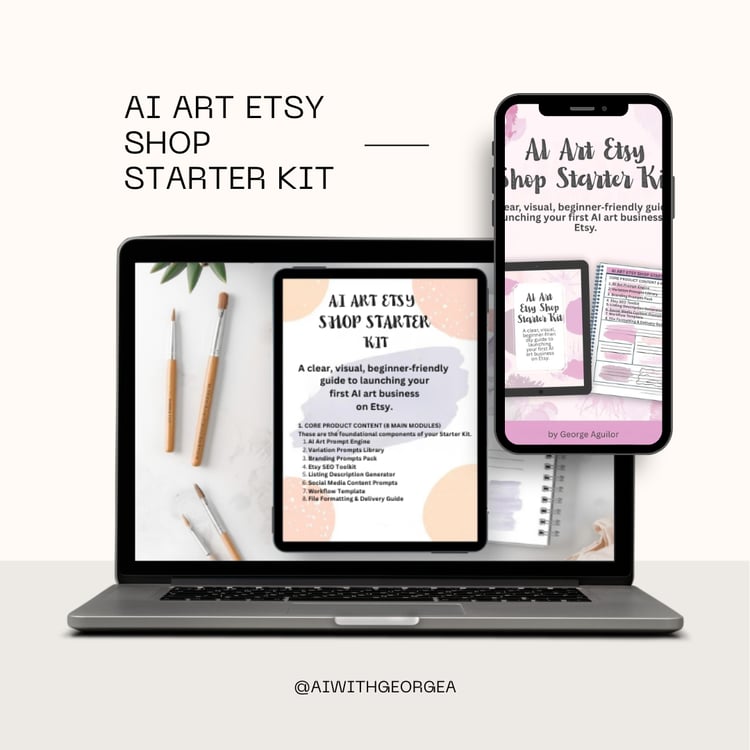 AI ART ETSY SHOP STARTER KIT