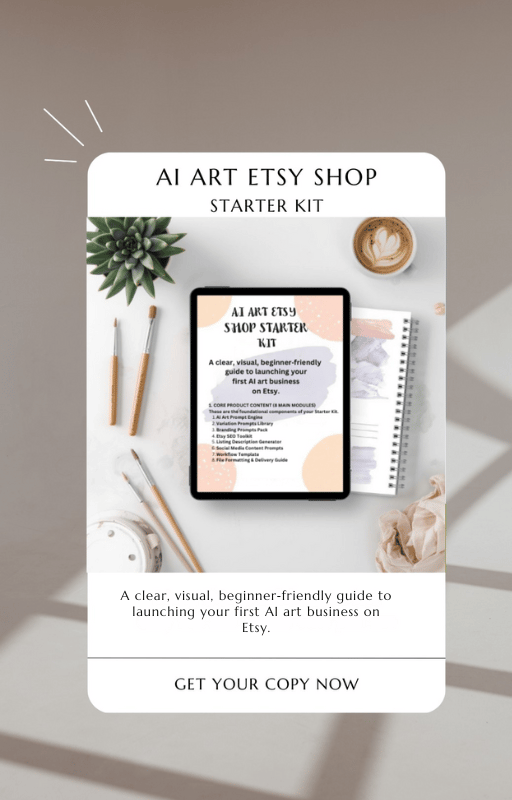 AI ART ETSY SHOP STARTER KIT