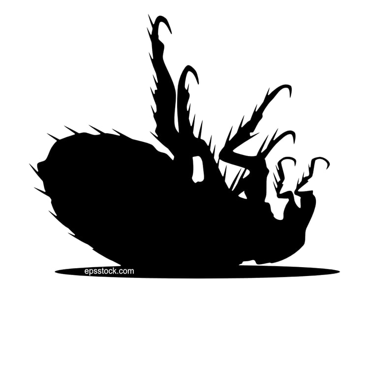dead flea symbol