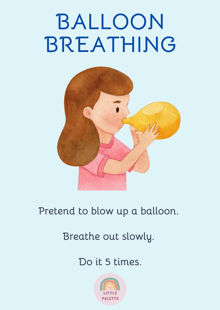 Emotional Regulation. Calm Down Corner, Breathing Exercise