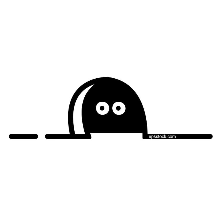 eyes from a mouse hole