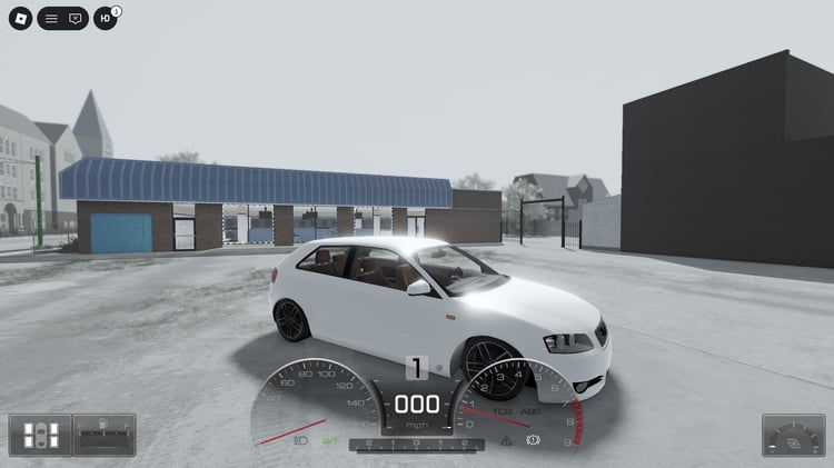 Roblox drivable Audi A3 exterior view