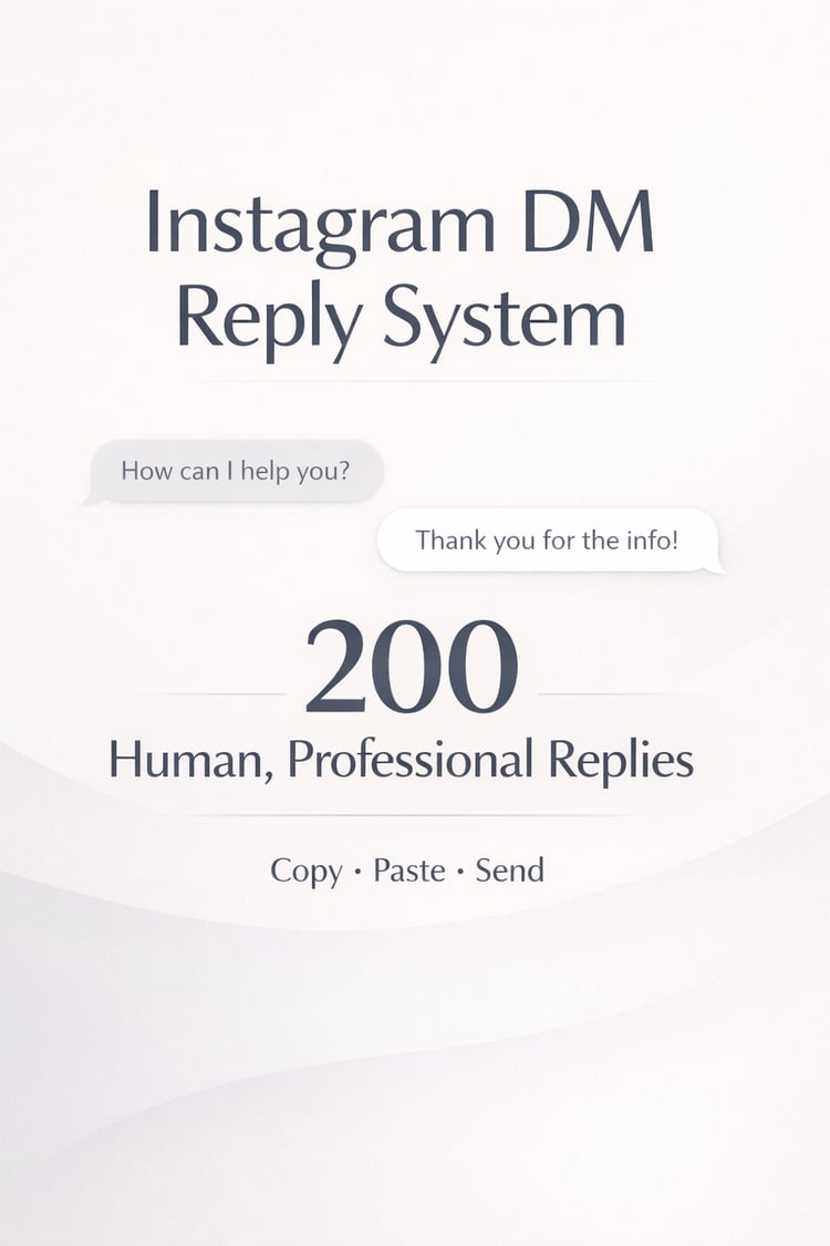 Instagram DM Reply System for Shop Owners