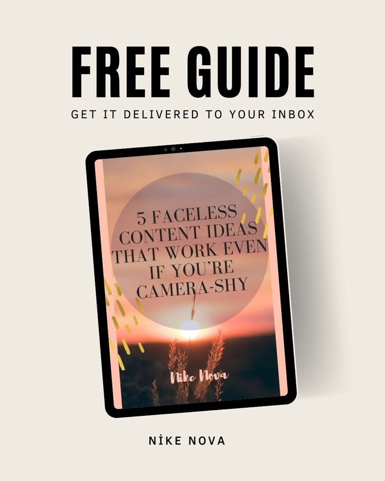 faceless content, camera shy