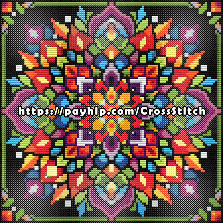 Mandala-1 - Cross-stitch Pattern