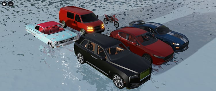 Roblox city map vehicles mid poly style