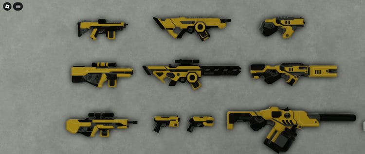 Roblox scientific gun asset pack mid poly