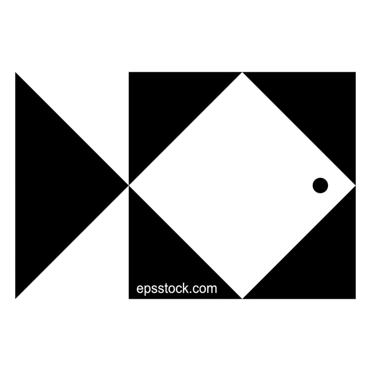fish geometric logo