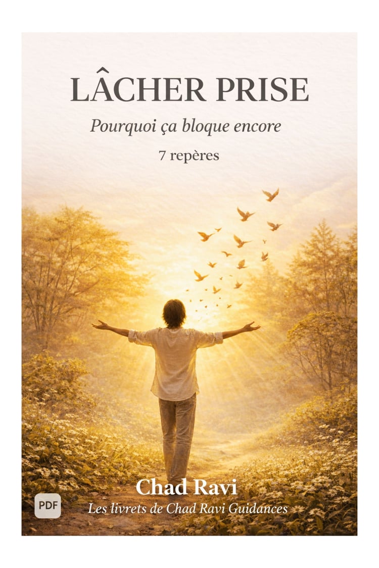 Couverture du livret Lâcher prise, texte structuré en 7 repères proposant une compréhension concrète et non injonctive du lâcher-prise