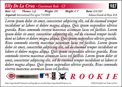 1997 Score Baseball Homage Photoshop PSD Templates
