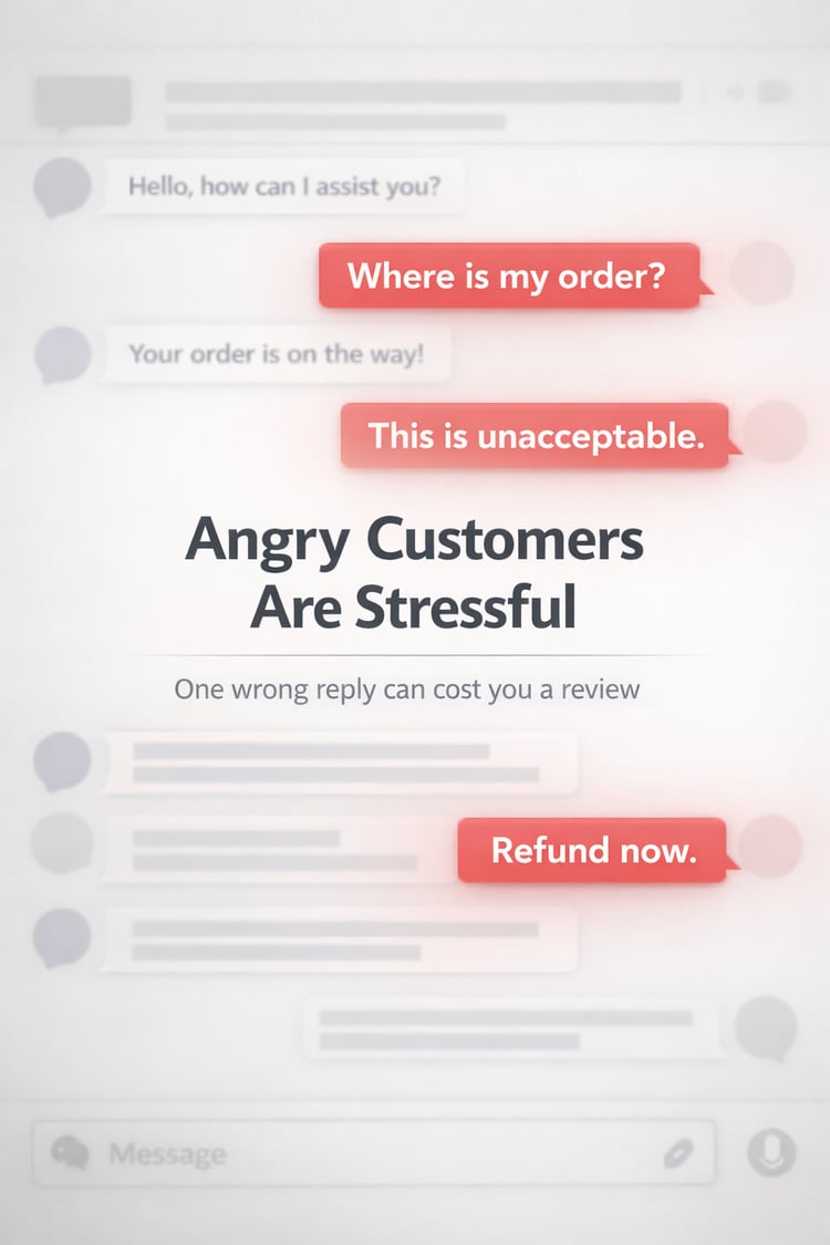Angry Customer Reply Kit (20 ChatGPT Prompts)