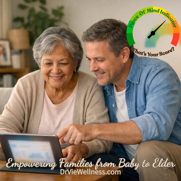 Access the Peace Of Mind Indicator, after purchase of the Mini Guide for Families.