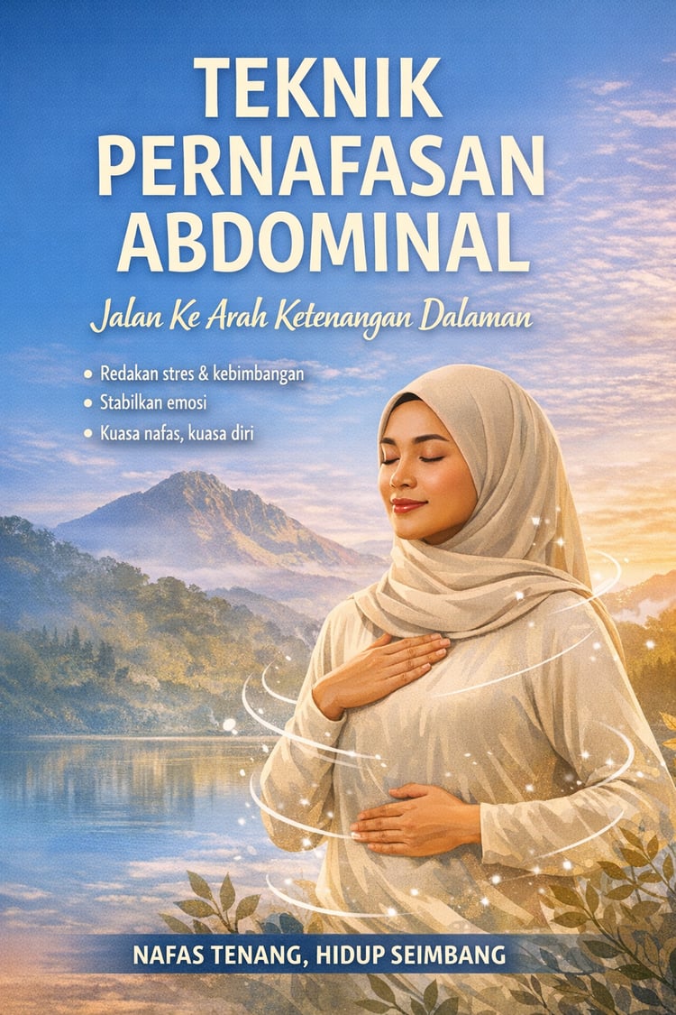 pernafasan abdominal, teknik pernafasan, kurangkan tekanan, tenangkan sistem saraf, atasi kebimbangan, pengurusan stres, kesihatan mental, teknik relaksasi, pernafasan untuk tidur, kaedah semula jadi, wellness Malaysia,