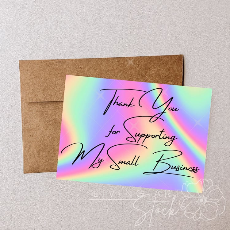 This digital graphic features a vibrant, iridescent holographic background with a soft-focus gradient of neon pink, purple, cyan, and yellow. The background is designed with diagonal light leaks to mimic a shimmering metallic or pearlescent finish. Center