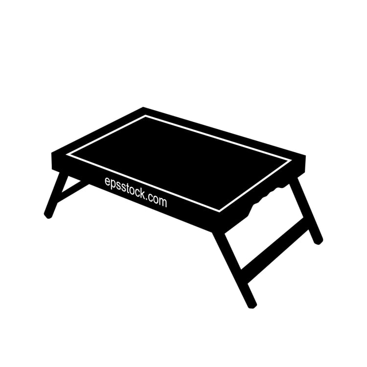 Bed Tray Table with Folding Legs